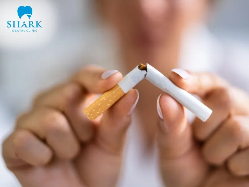 You should give up the habit of smoking cigarettes immediately after having a tooth implant placed