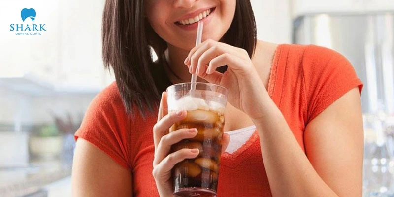 Avoid soft drinks and drinking through a straw after specialized dental procedures