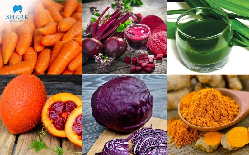 It's best to avoid dark-colored foods, since they're a common cause of yellow staining on the surface of the teeth