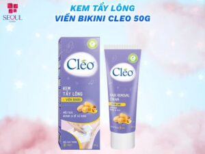 Kem tẩy lông viền bikini Cléo giúp loại bỏ lông nhanh chóng chỉ trong 8-10 phút