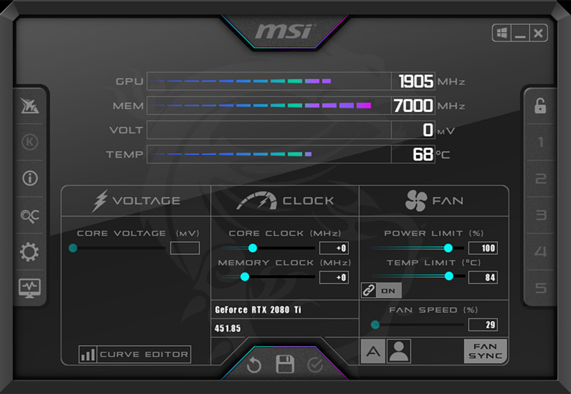 MSI Afterburner là phẩm mềm miễn phí được phát hành bởi MSI