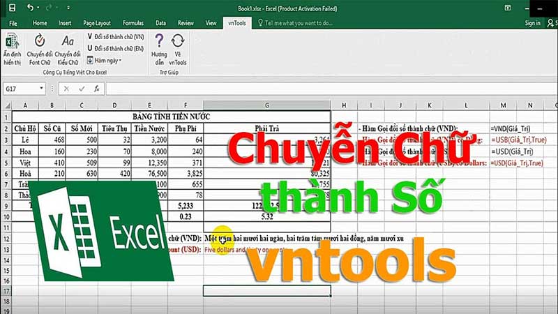 Vntool hỗ trợ chuyển đổi chữ thành số đơn giản