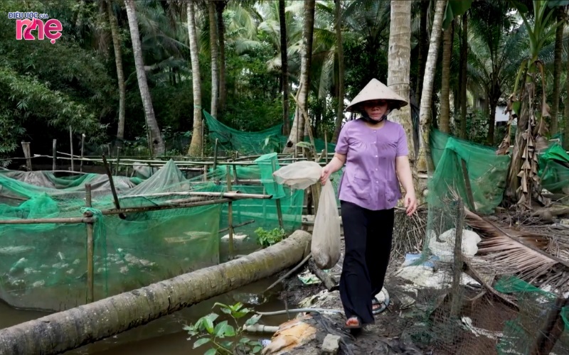 Cuộc sống mưu sinh vất vả khiến chị phải dậy từ tờ mờ sáng để làm việc