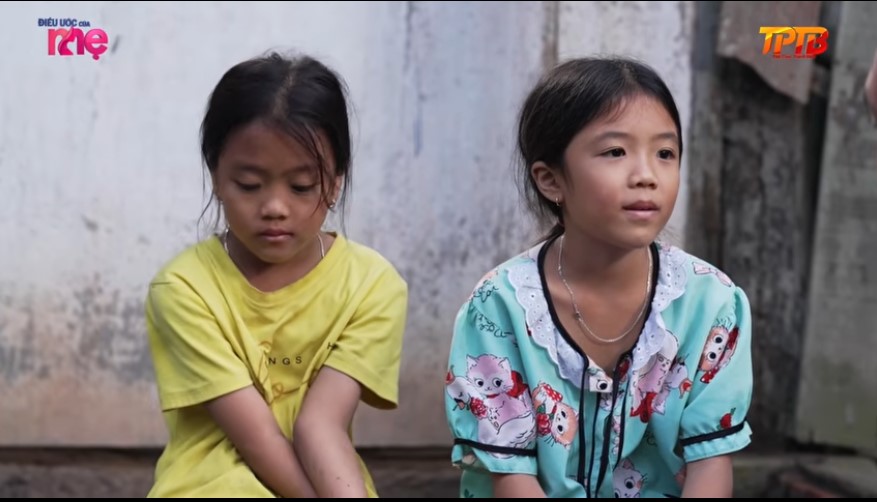 Hai đứa con của chị Út rất hiểu chuyện và thương ba mẹ, mong ba khỏe lại 