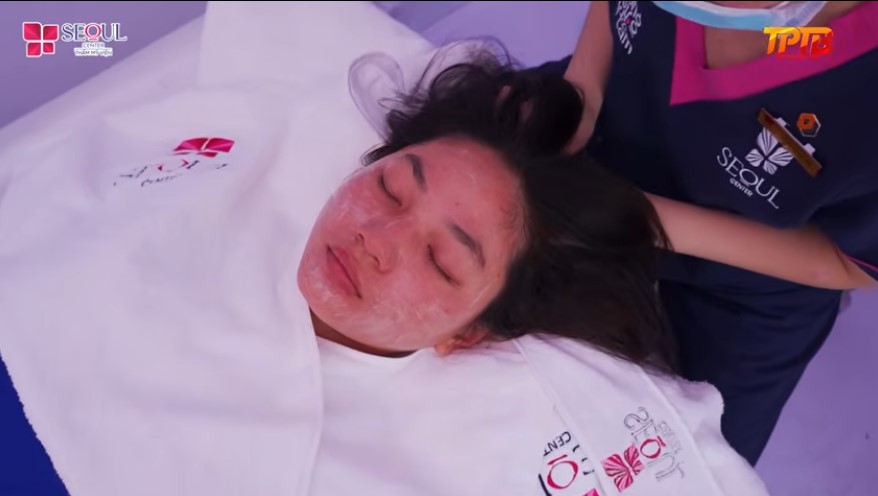 Bé Mỹ Siêng đã được sử dụng dịch vụ chăm sóc da cao cấp tại Seoul Center