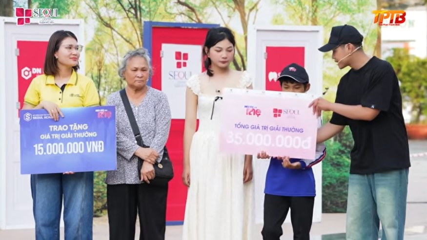 Sau các vòng chơi gia đình bé Mỹ Siêng nhận được tổng giải thưởng lên đến 70 triệu đến từ chương trình, nhà tài trợ Seoul Academy và các mạnh thường quân