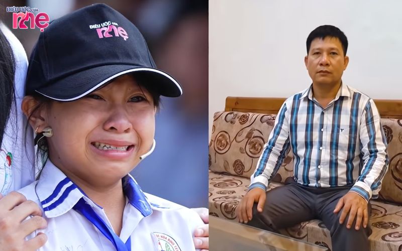 Một món quà vô cùng đặc biệt đối với hai mẹ con Tiên là được nhiều thấy ba sau nhiều năm tháng xa cách