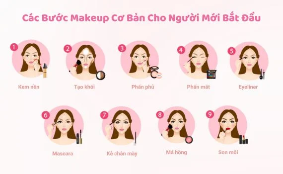 Thứ tự bôi makeup đúng chuẩn từng bước