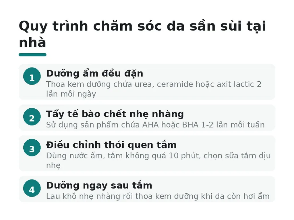 Làm thế nào để chăm sóc da tay chân bị sần sùi tại nhà?