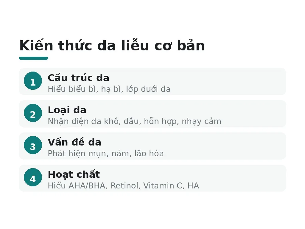 Kỹ thuật viên spa cần biết gì về kiến thức da liễu cơ bản?