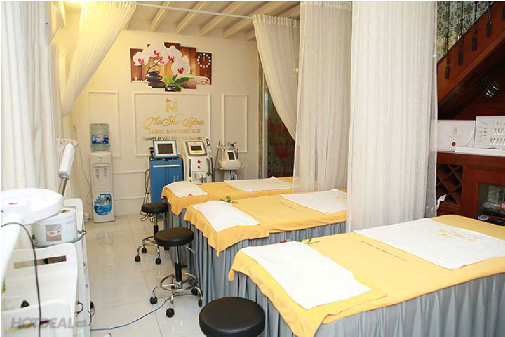 Không gian tắm trắng đạt chuẩn spa quốc tế, thiết kế tinh gọn và đảm bảo vệ sinh tuyệt đối