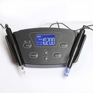 Máy phun xăm Black Pearl 3 được tích hợp nút cảm ứng trên thân máy