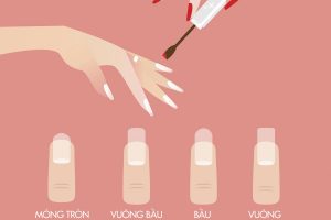 Tạo hình móng tay trước khi sơn gel