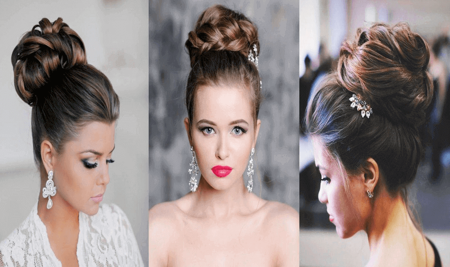 Tóc búi cao đỉnh đầu sang trọng - kiểu tóc dự tiệc đơn giản dễ làm
