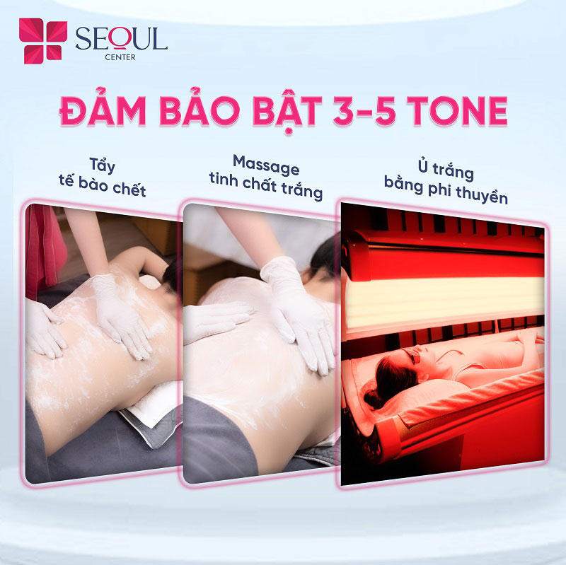 Khu spa hiện đại, nội thất tinh tế tạo nên trải nghiệm tắm trắng cao cấp và thoải mái tuyệt đối