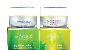 Kem trị mụn của Mocha được quảng cáo là chiết xuất từ thành phần thiên nhiên