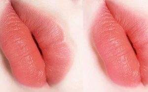 Màu cam san hô sau khi bong hoàn toàn