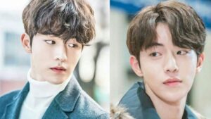 Kiểu tóc mái ngang được uốn xoăn nhẹ rất phù hợp với khuôn mặt nam có mũi to