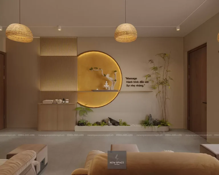 Không gian spa nhẹ nhàng, gần gũi tại Bích Ngọc Spa