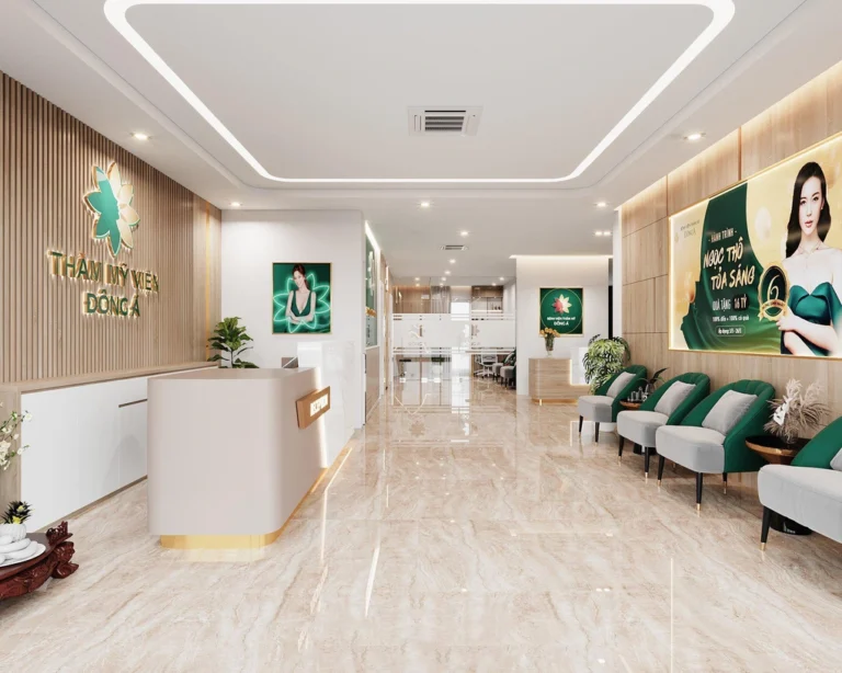 Khu vực chờ hiện đại tại Thẩm mỹ viện Đông Á Hải Phòng