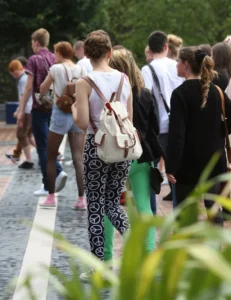 walking slim legs