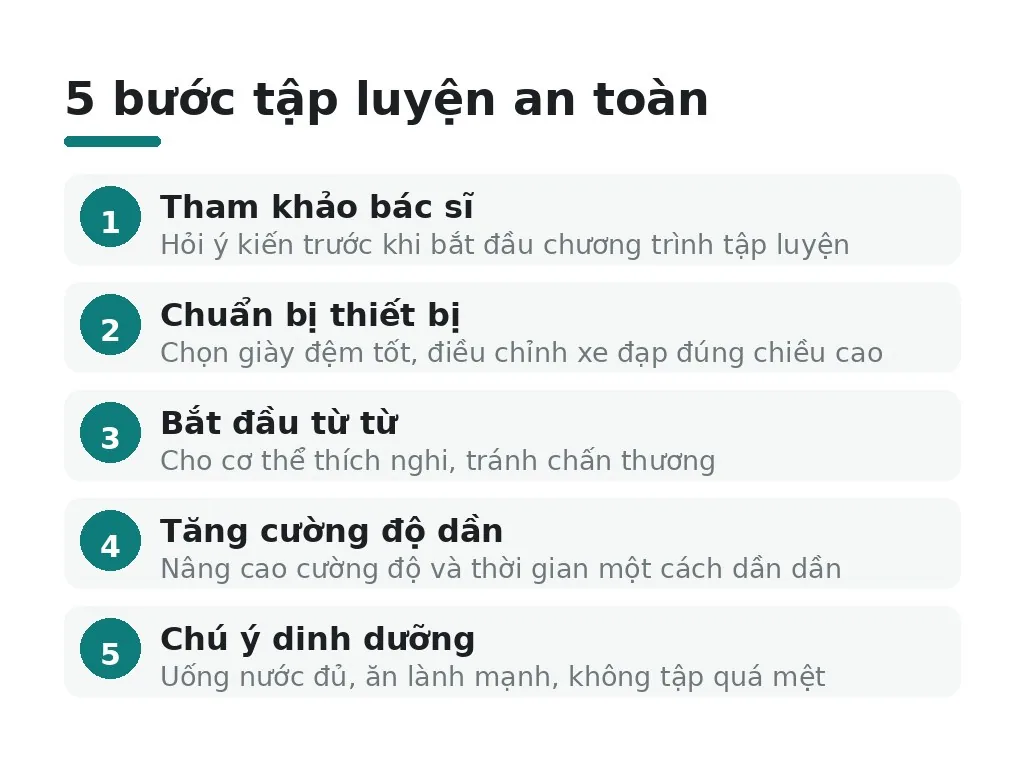 Khuyến cáo chung về tập luyện an toàn