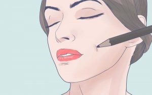 Dùng thủ thuật make up để nâng độ sâu má lúm đồng tiền