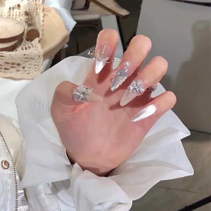Nail kiểu mắt mèo cho cô dâu sang chảnh và quyến rũ