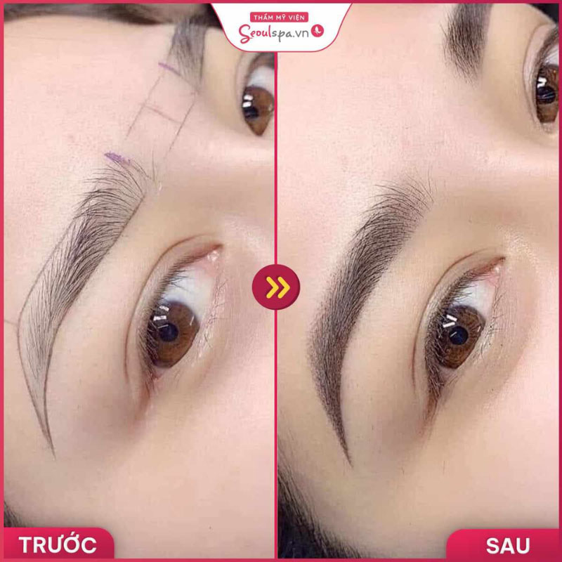 Kết quả phun xăm tự nhiên và rõ nét tại SeoulSpa.Vn