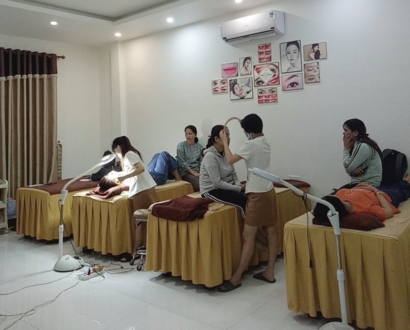 Không gian làm đẹp tại Thẩm mỹ Quốc tế Hoàn Mỹ