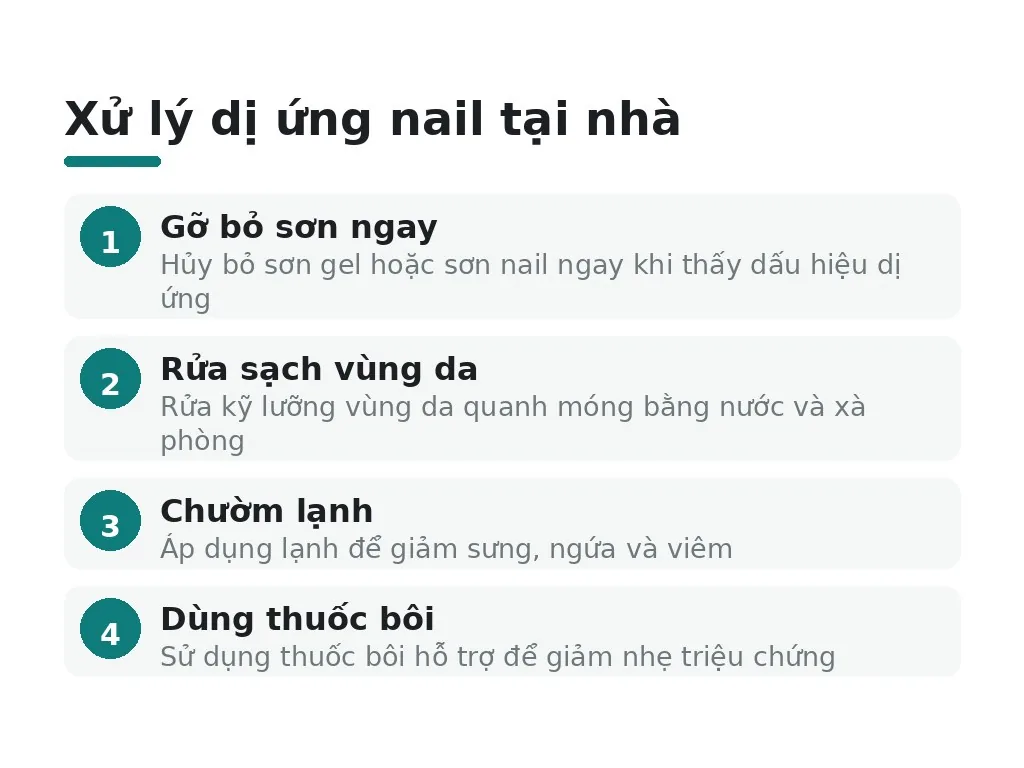 Khi nào phải gặp bác sĩ về dị ứng nail?