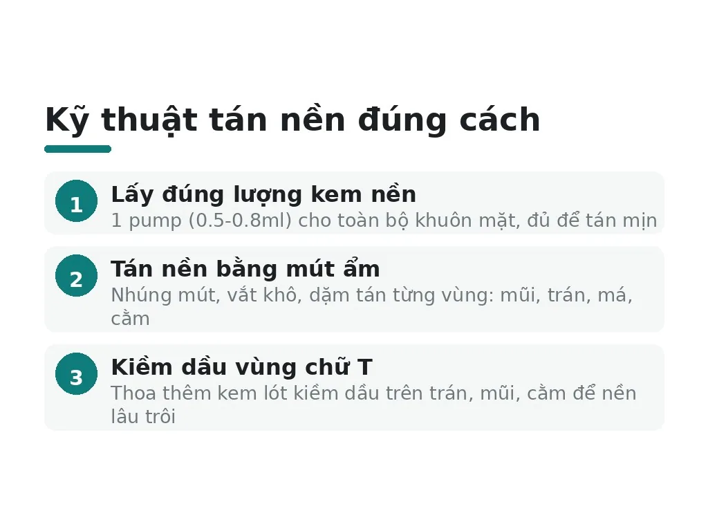 Kỹ thuật gì giúp kem nền không bị mốc?