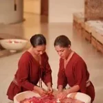 preparing for spa massage