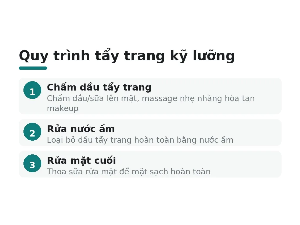 Tại sao phải tẩy trang kỹ lưỡng để da luôn khỏe?