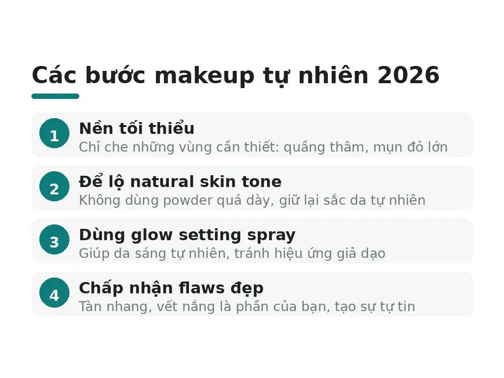 Makeup như không trang điểm: phong cách 2026