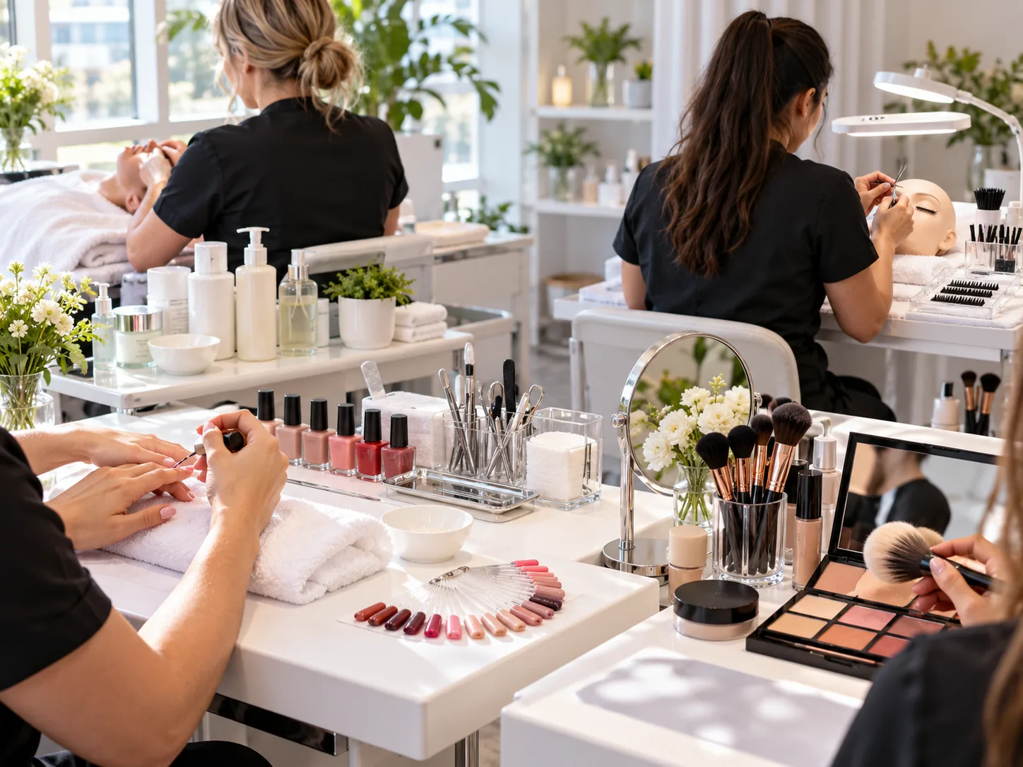 Nghề chăm sóc da, làm nail, nối mi và trang điểm cần học những gì?