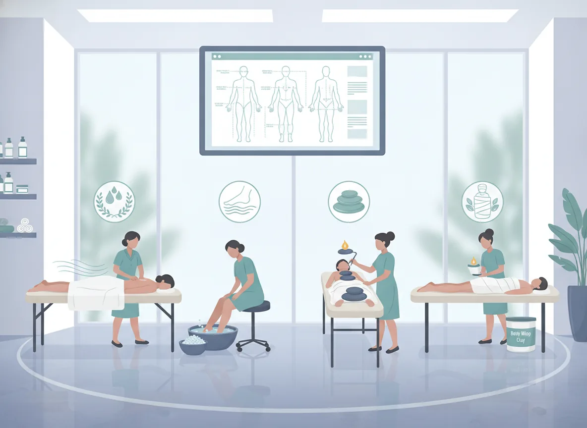 Spa chăm sóc cơ thể bao gồm những dịch vụ chính nào?