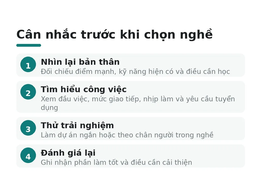 Người hướng ngoại nên cân nhắc điều gì trước khi chọn nghề?