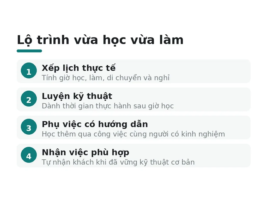 Vừa học vừa làm nghề makeup có khả thi không?