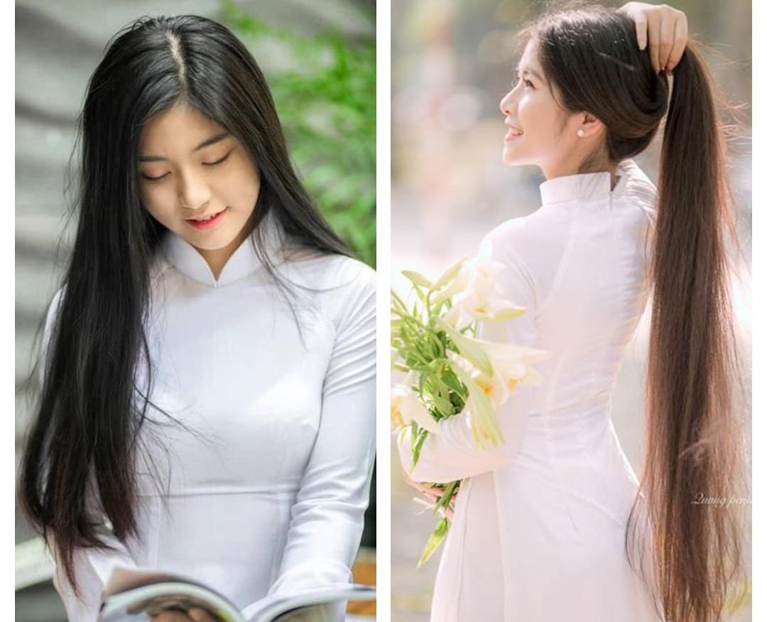 Kiểu tóc truyền thống cực nữ tính cho nàng mặt v line