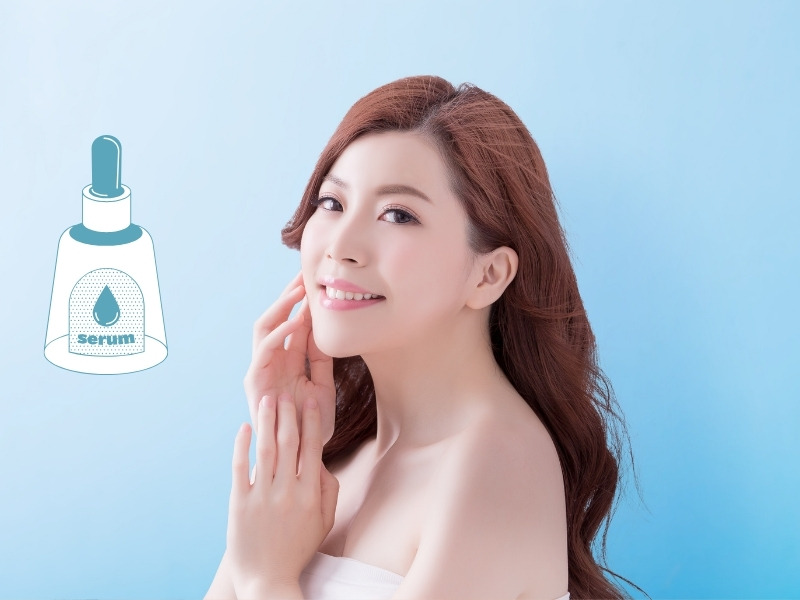 Serum giúp dưỡng ẩm cho da, kích thích quá trình sản sinh collagen, từ đó cải thiện tình trạng da xỉn màu