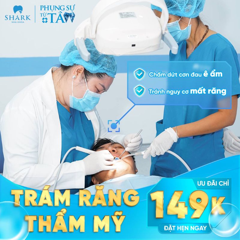 Nha Khoa Shark thường có chương trình trám răng với mức giá ưu đãi