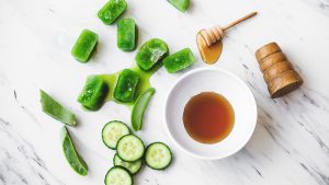 Kết hợp mật ong và dưa leo để dưỡng ẩm, làm đẹp da
