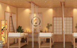 Không gian tại Kim spa được thiết kế trang nhã