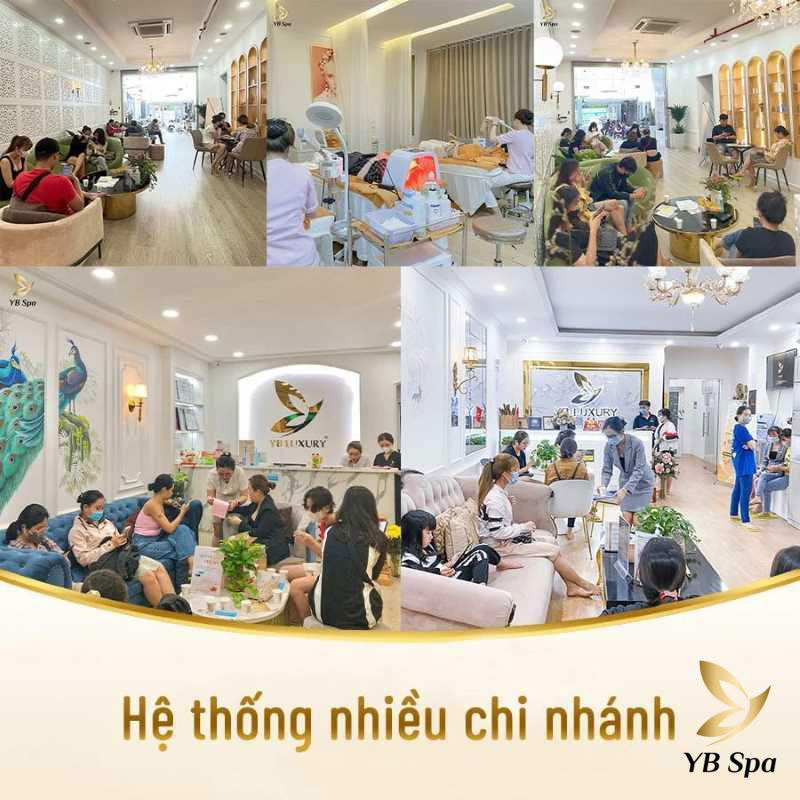 Phòng trị liệu tắm trắng sang trọng, bày trí tinh tế và sạch sẽ