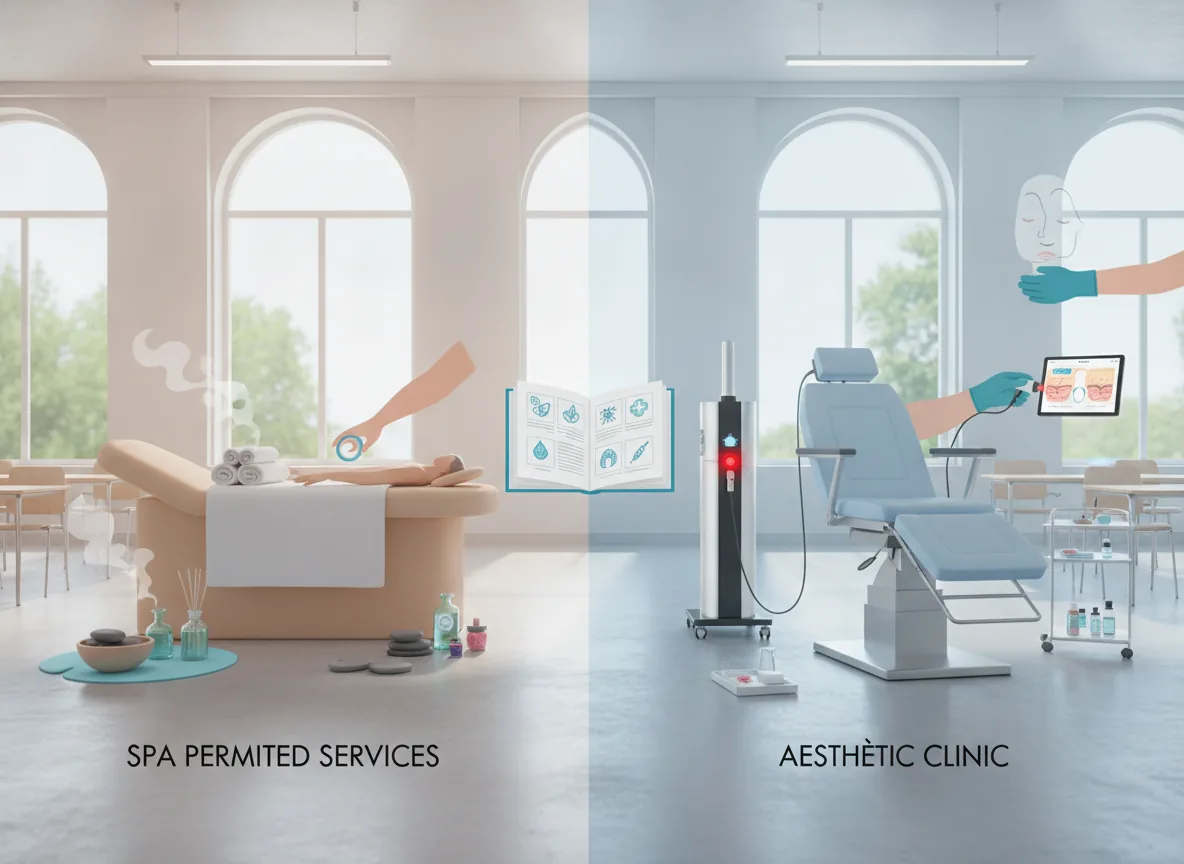 Spa chăm sóc sức khỏe khác phòng khám thẩm mỹ thế nào?