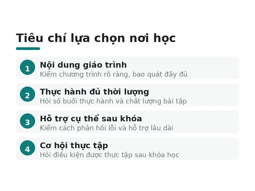 Nên học ở đâu để đi đường dài?
