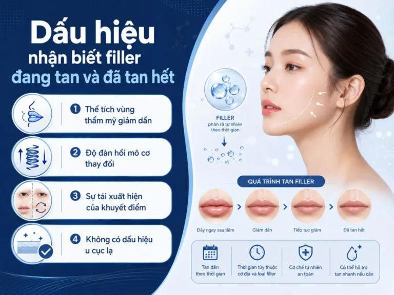 Filler mũi kéo dài bao lâu và dấu hiệu filler đang tan dần theo thời gian