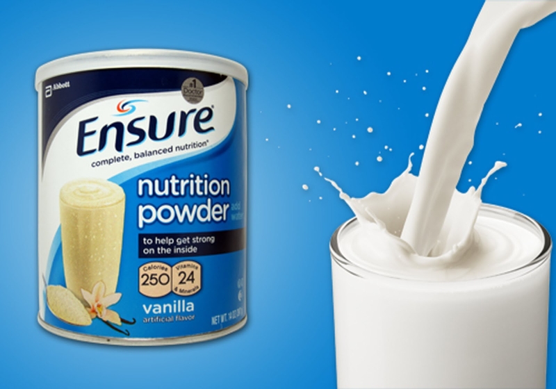 Sữa ensure cung cấp dưỡng chất cho cơ thể sau phẫu thuật nâng mũi
