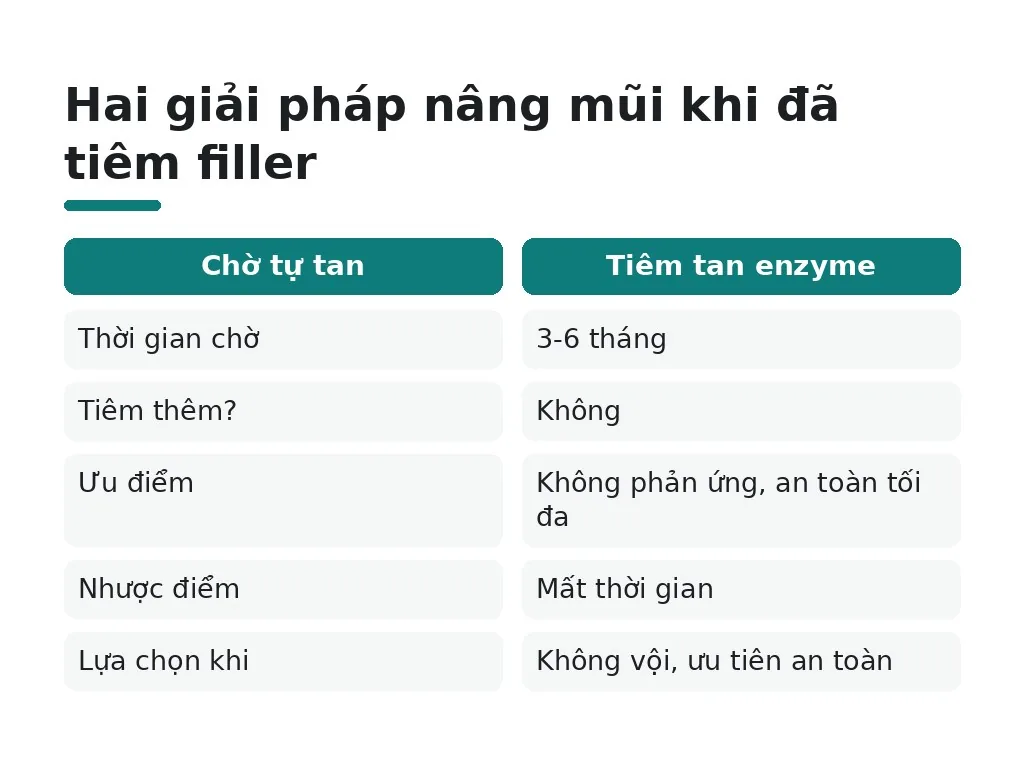Hai giải pháp nâng mũi an toàn nếu đã tiêm filler